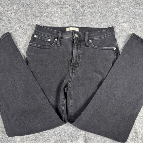 Madewell Mid Rise Kick Out Classic Black Jeans Stretchy Size 27 - Picture 9 of 14